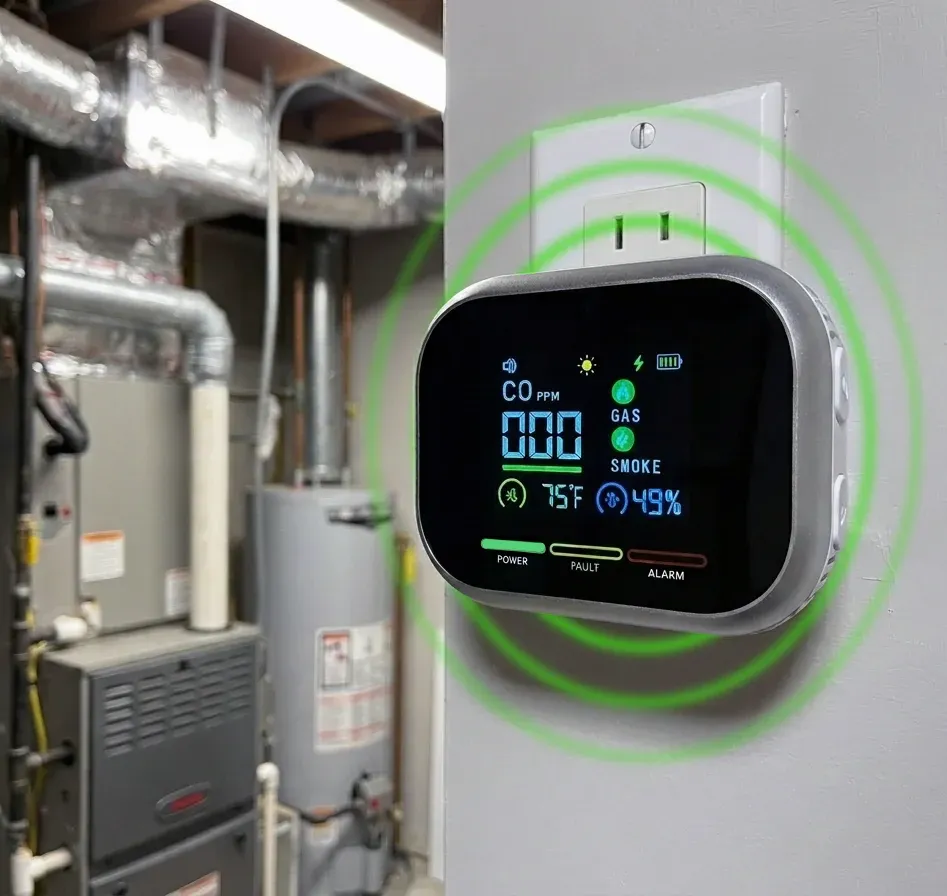 CarbonOne Safe Carbon Monoxide Detector Sending Signals